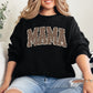 Mama, Textured Leopard Print, Mother's Day, Retro, Varsity Sweatshirt