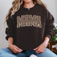 Mama, Textured Leopard Print, Mother's Day, Retro, Varsity Sweatshirt