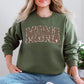 Mama, Textured Leopard Print, Mother's Day, Retro, Varsity Sweatshirt