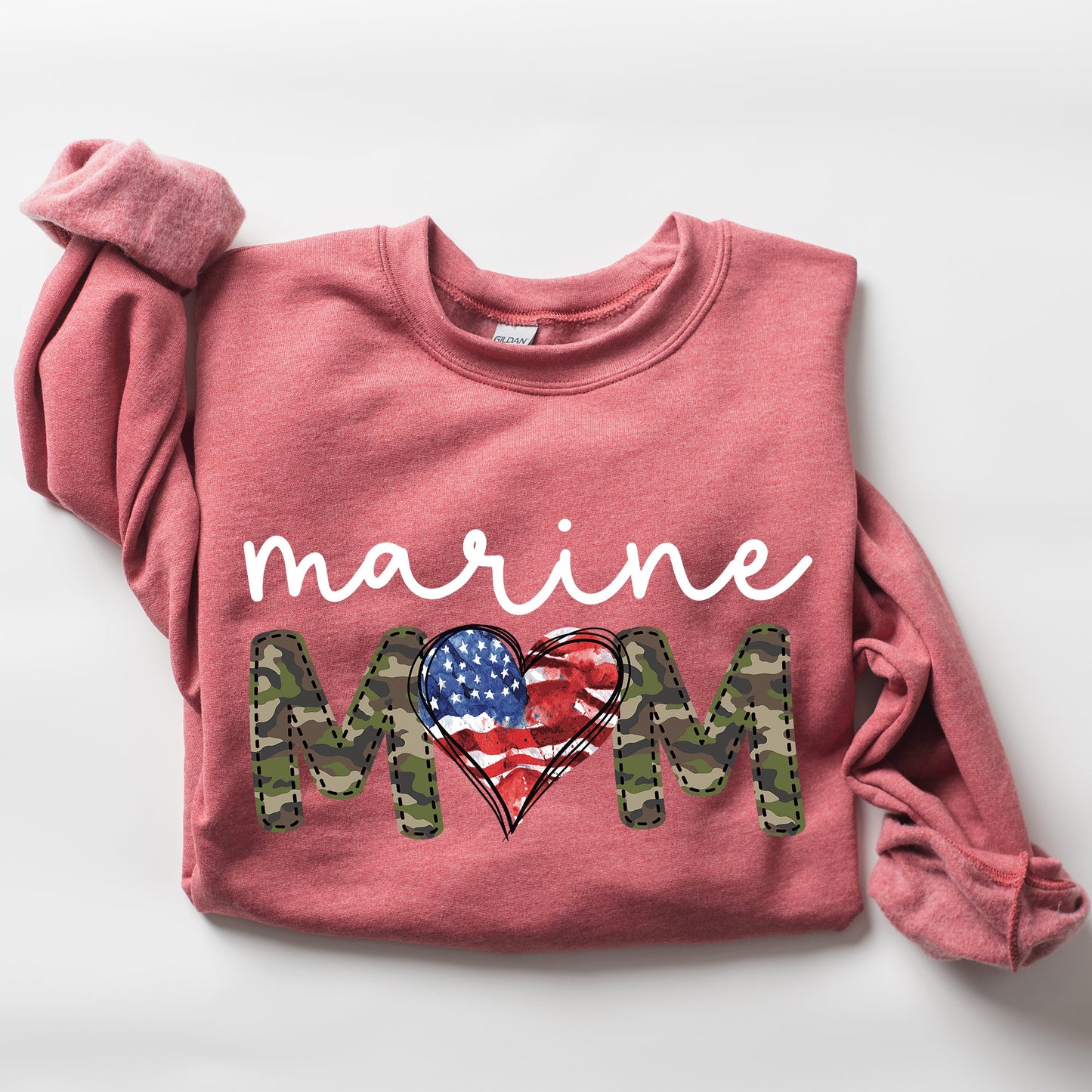 Marine Mom, Military, Armed Forces, Mother's Day Sweatshirt
