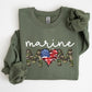 Marine Mom, Military, Armed Forces, Mother's Day Sweatshirt