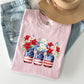 Mason Jars with Flowers, Patriotic, 4th of July Tshirt Comfort Colors T-Shirt