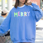 Merry Sweatshirt, Positivity, Funny, Sarcastic, Mom Gift, Mental Health, Colorful, Pastel, Crewneck, Crew Neck Sweatshirt