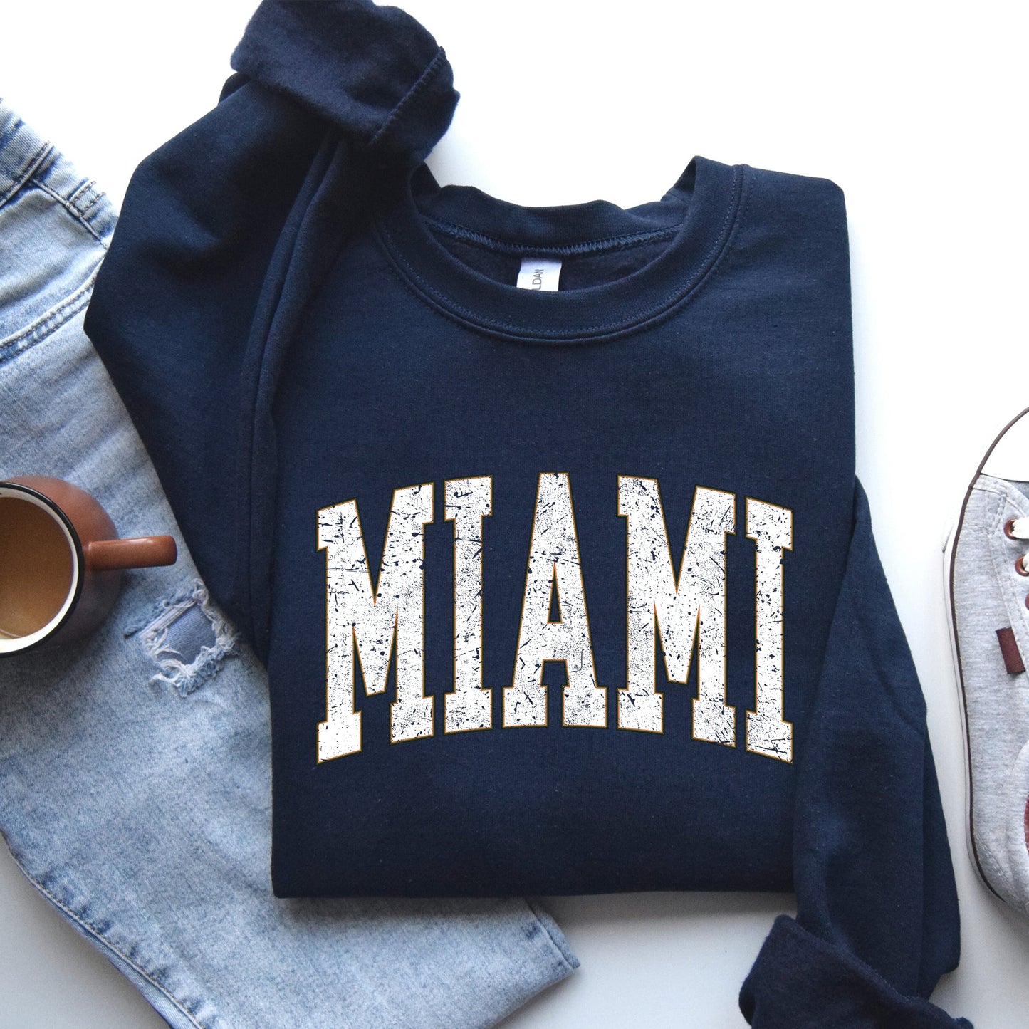 Miami, Football, Sports, Game Day, Big Game, Touchdown, Tailgate Party, University, College, State Sweatshirt