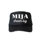 Mija Dream Big, Sassy, Funny, Black Snapback Trucker Hat