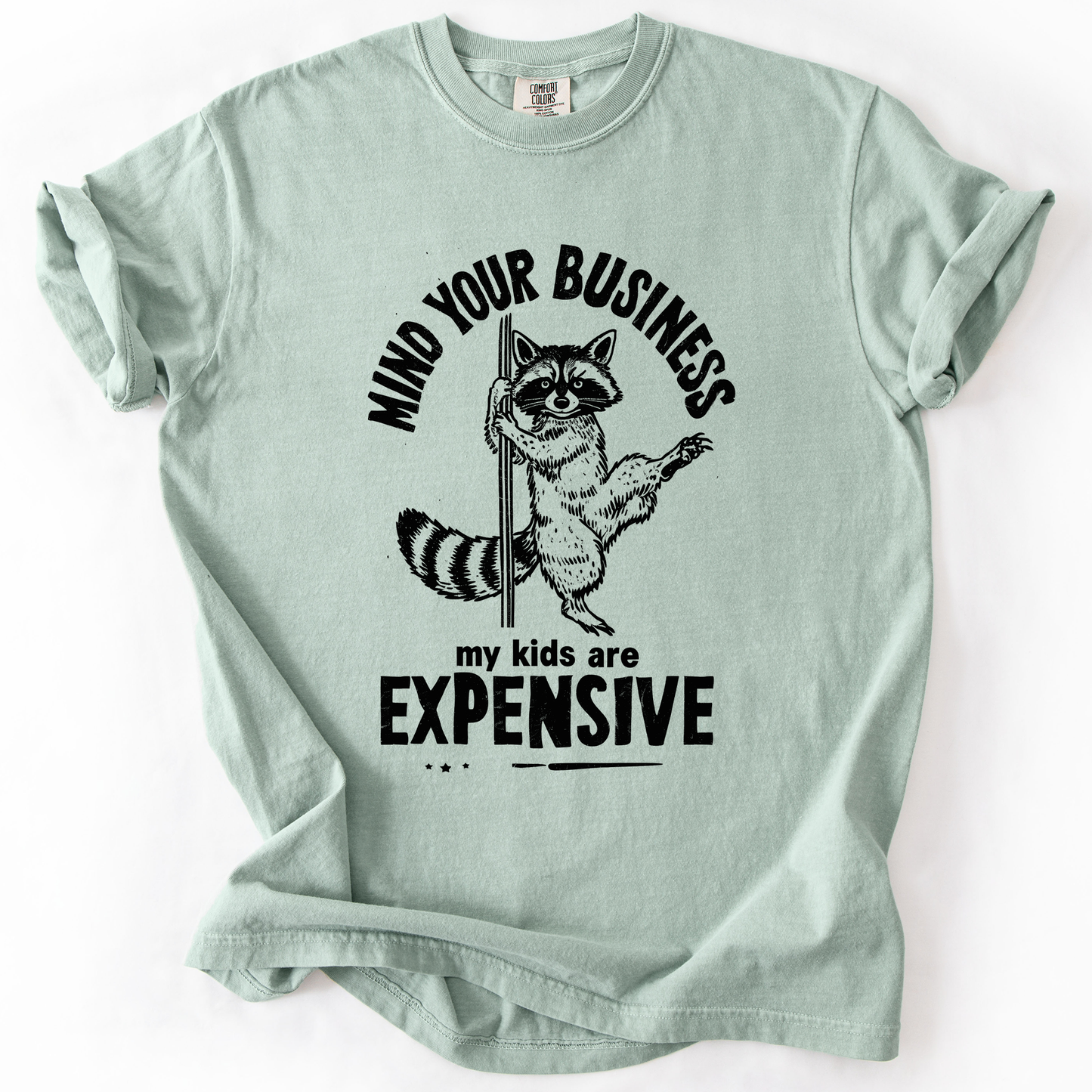Mind Your Business, My Kids Are Expensive, Funny, Work, Comfort Colors T-Shirt