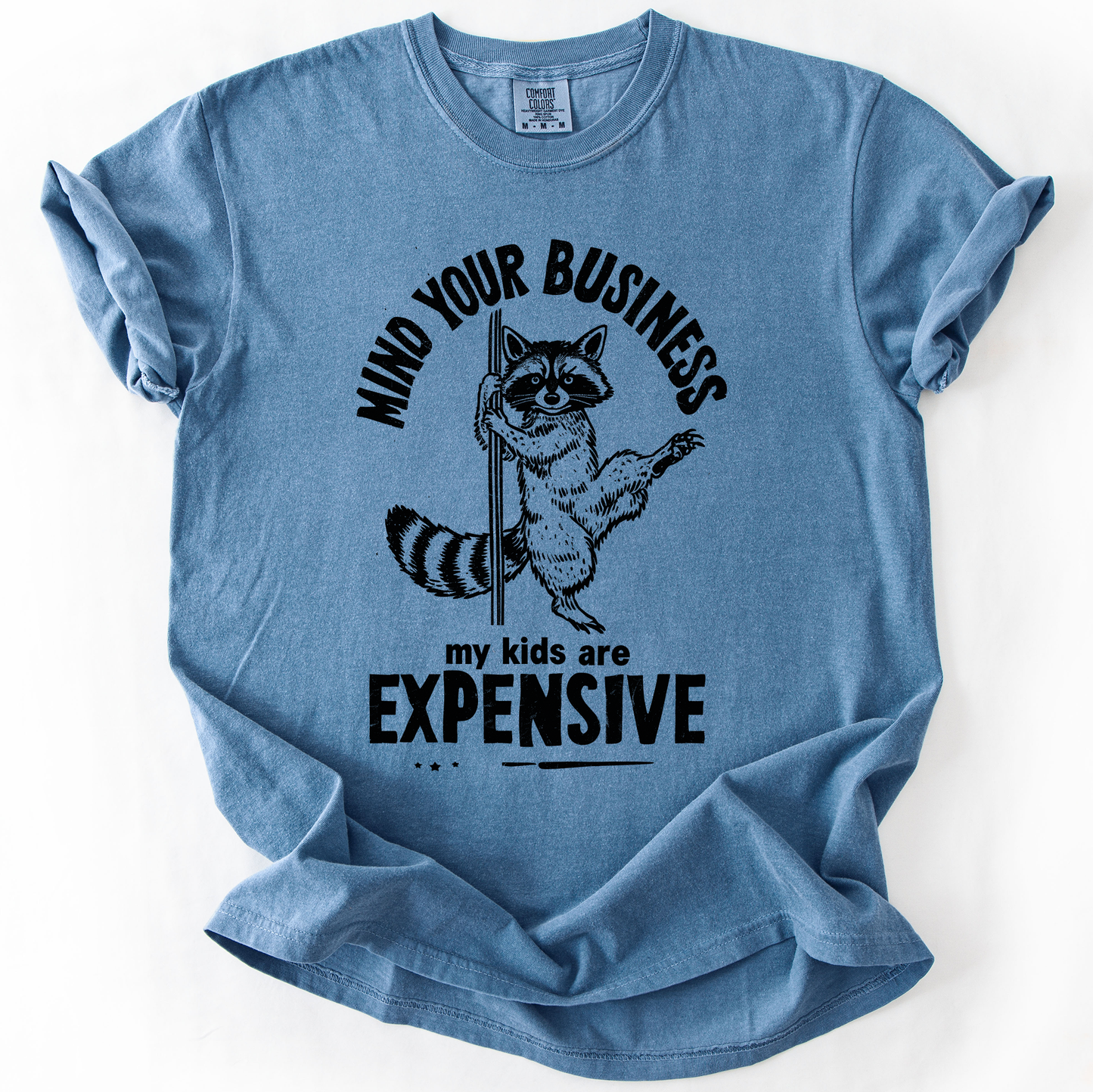 Mind Your Business, My Kids Are Expensive, Funny, Work, Comfort Colors T-Shirt