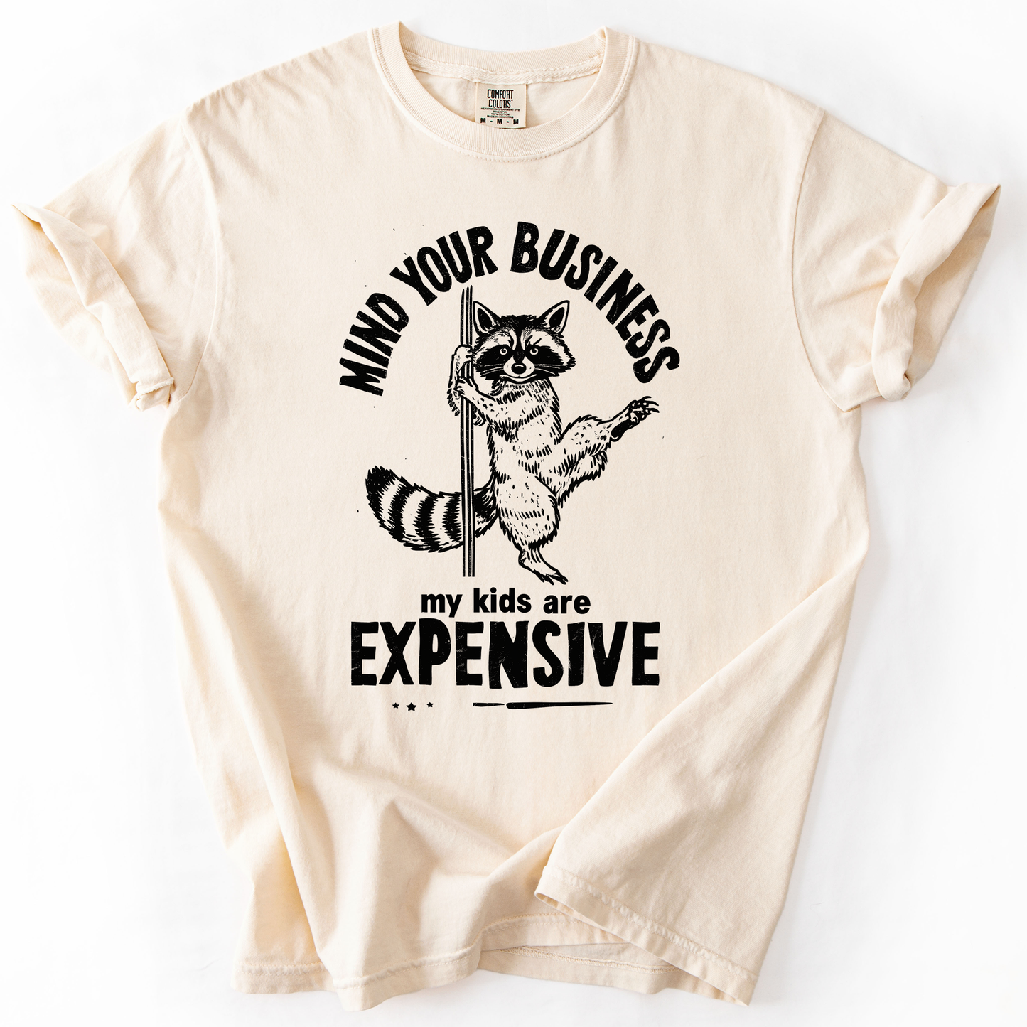 Mind Your Business, My Kids Are Expensive, Funny, Work, Comfort Colors T-Shirt