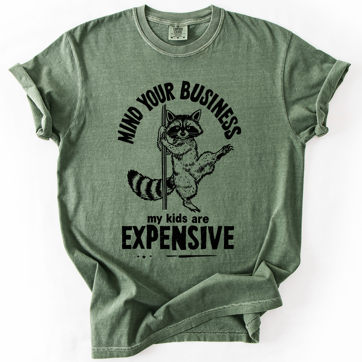 Mind Your Business, My Kids Are Expensive, Funny, Work, Comfort Colors T-Shirt