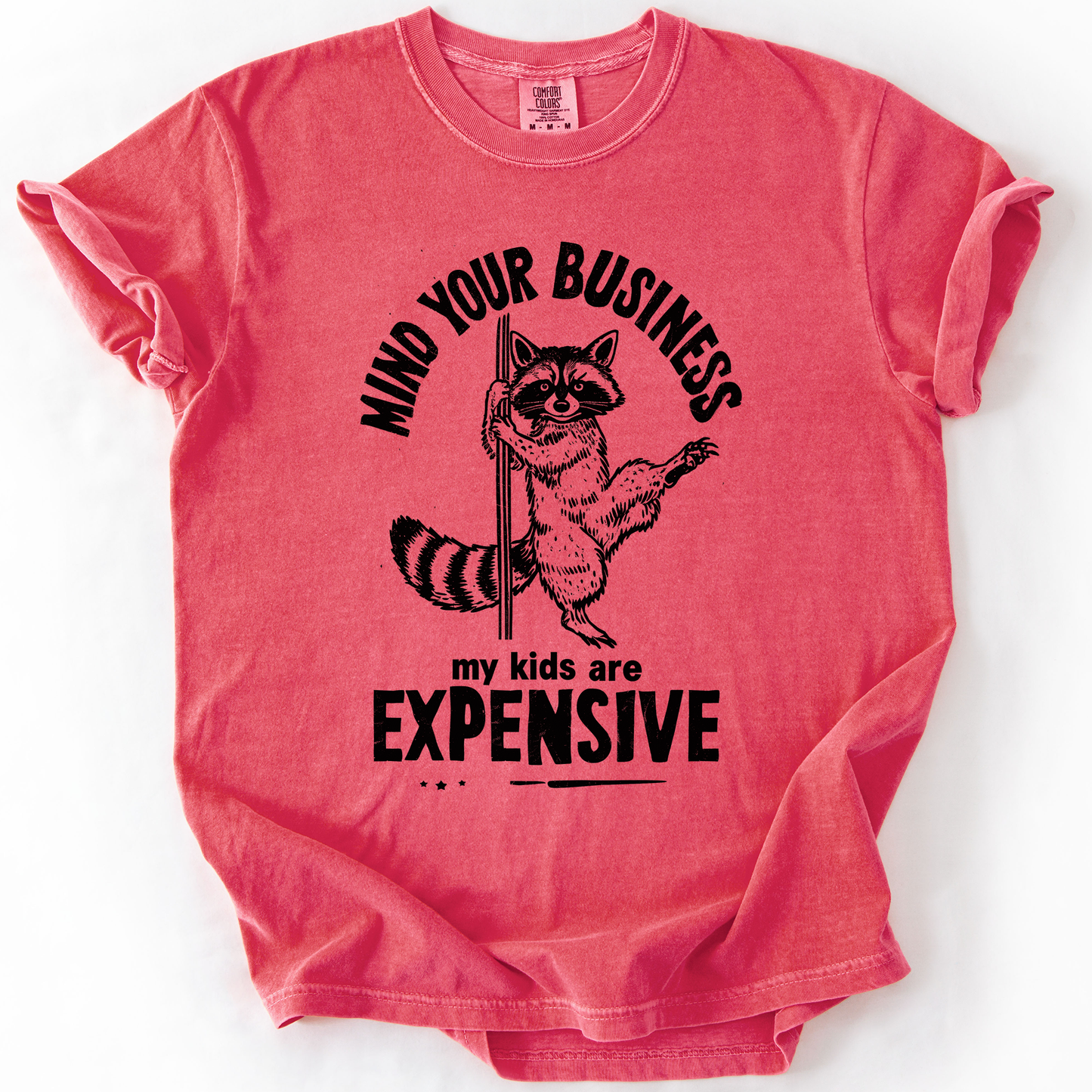 Mind Your Business, My Kids Are Expensive, Funny, Work, Comfort Colors T-Shirt