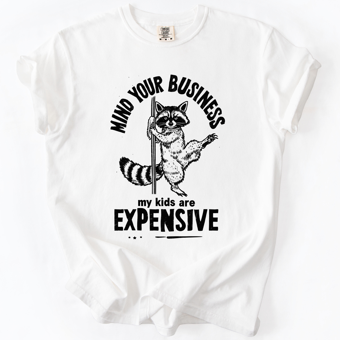 Mind Your Business, My Kids Are Expensive, Funny, Work, Comfort Colors T-Shirt