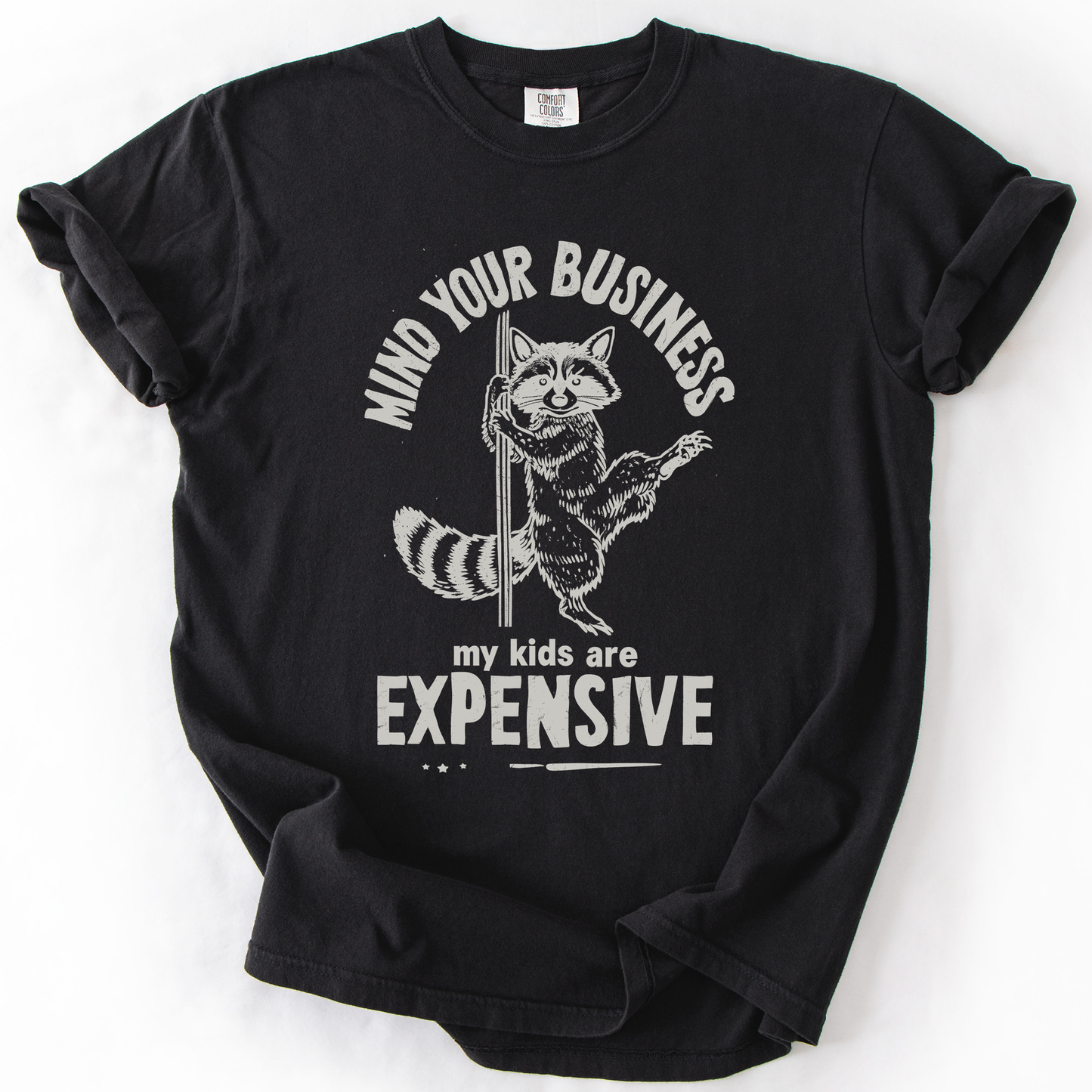 Mind Your Business, My Kids Are Expensive, Funny, Work, Comfort Colors T-Shirt