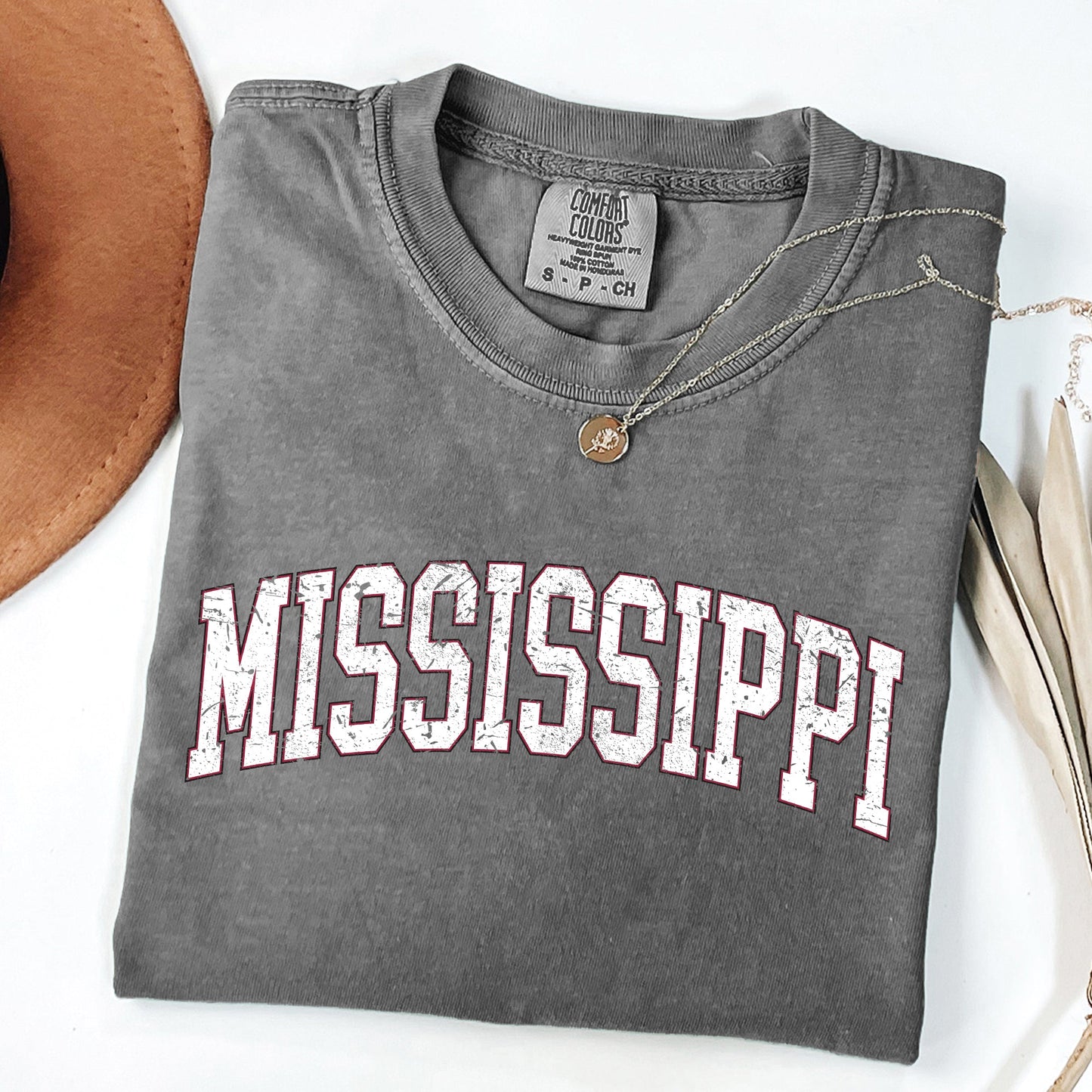 Mississippi, Football, Sports, Game Day, Big Game, Touchdown, Tailgate Party, University, College, State Tshirt Comfort Colors T-Shirt