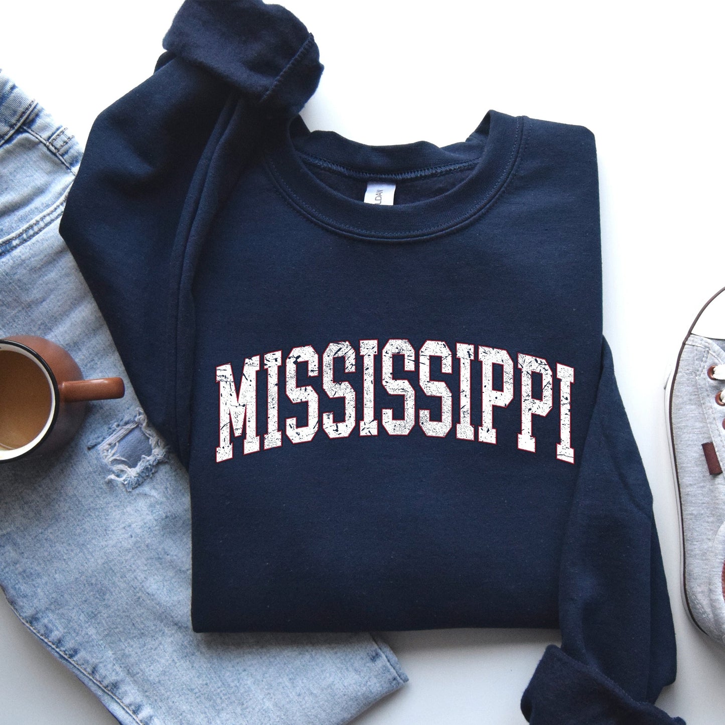 Mississippi, Football, Sports, Game Day, Big Game, Touchdown, Tailgate Party, University, College, State Sweatshirt