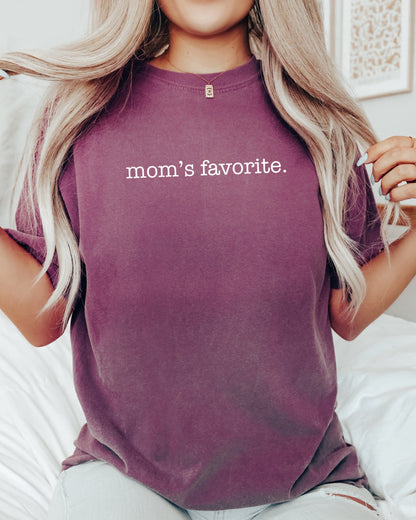 Mom's Favorite, Siblings, Brother, Sister, Funny, Humorous Tshirt Comfort Colors T-Shirt