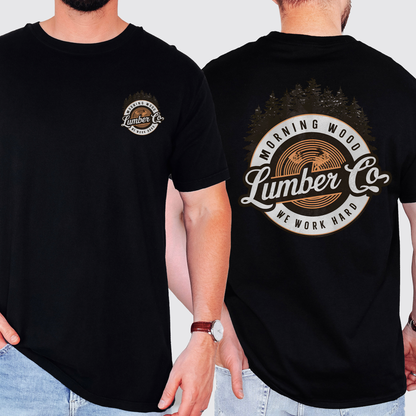 Morning Wood Lumber, Funny, Dad, Father's Day, Husband, Brother, Guy Gift, Comfort Colors T-Shirt