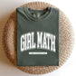 Girl Math University, Trend, Comfort Colors Tee