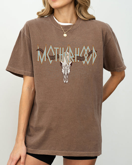 Motherhood, Retro Rock, Leopard, Skull, Western, Country, Bull, Retro, Vintage Shirt Comfort Colors T-Shirt