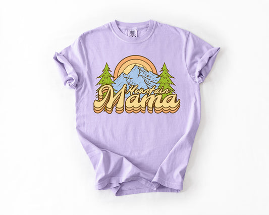 Mountain Mama, Adventure, Boat, Lake Life, Camping, Outdoor, Nature, Travel, Comfort Colors T-Shirt