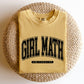 Girl Math University, Trend, Comfort Colors Tee