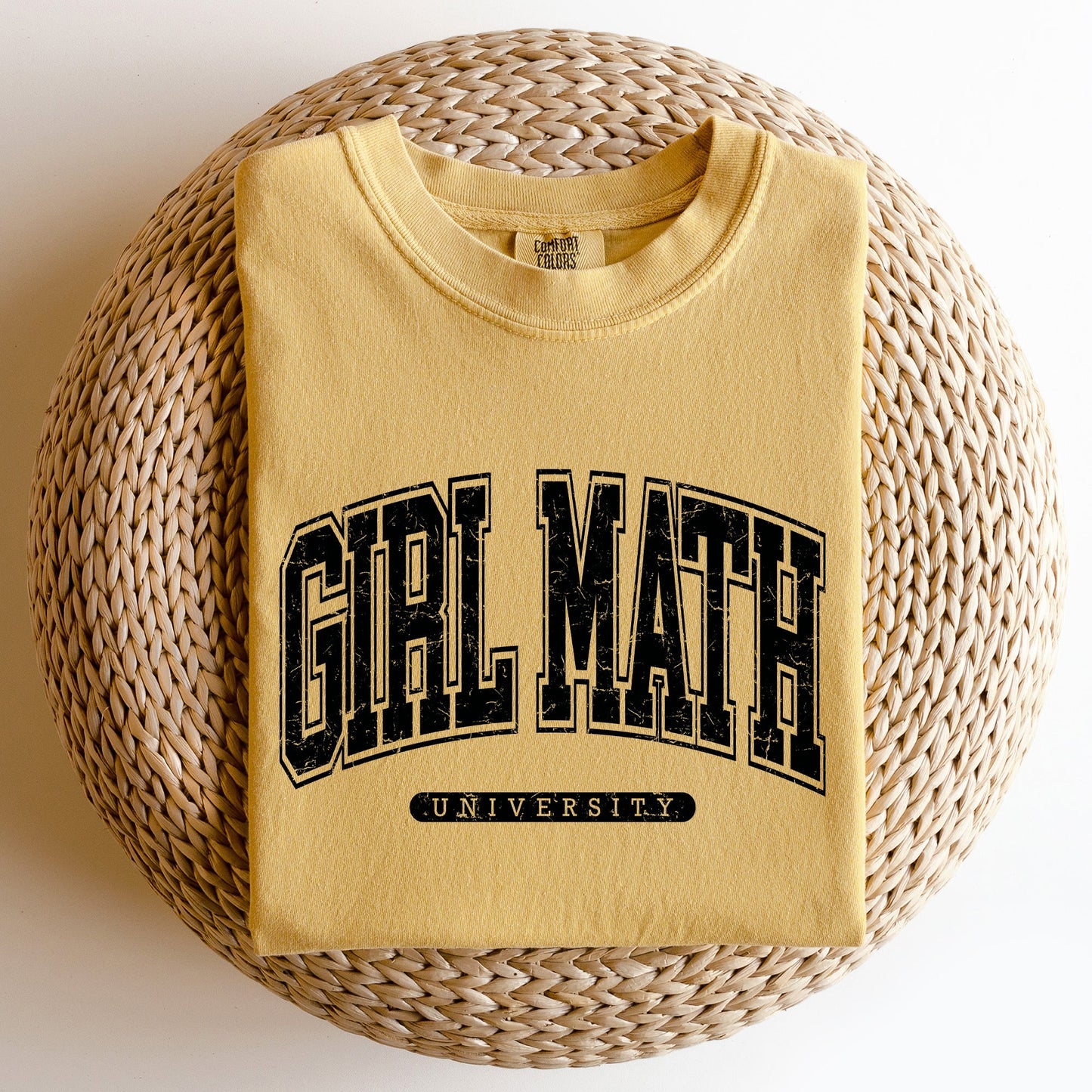 Girl Math University, Trend, Comfort Colors Tee