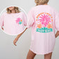 Nobody Likes A Shady Beach, Skeleton, Fun, Beach Wear, Hot Girl Summer, Palm Tree, Tshirt Comfort Colors T-Shirt