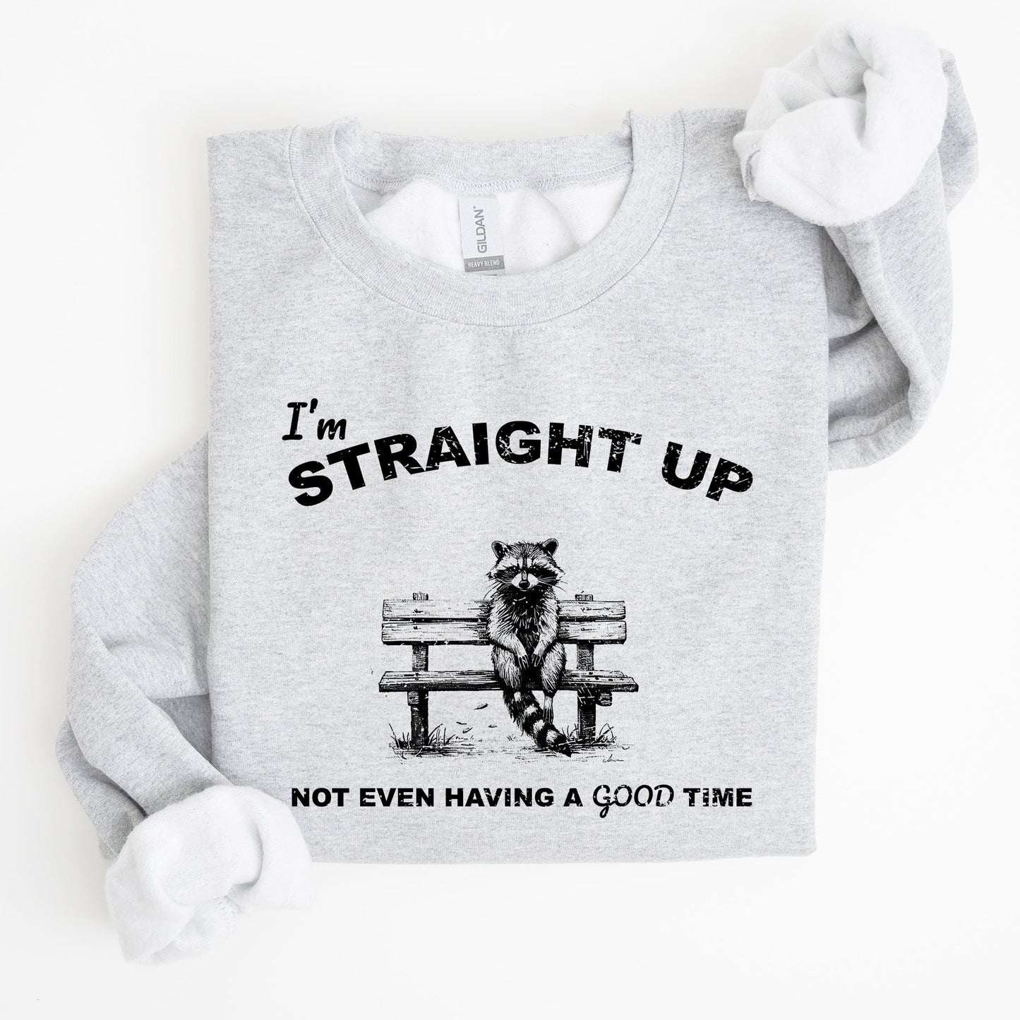 Not Having A Good Time, Raccoon, Meme, Aesthetic, Funny Sweatshirt