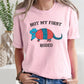 Not My First Rodeo, Cowboy Armadillo, Cute, Tshirt Comfort Colors T-Shirt