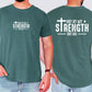 Not My Strength But His, Faith, Christian, Jesus, Gospel, Religious Tshirt Comfort Colors T-Shirt