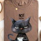 Not Today, Cat, Grumpy, Coffee, Funny, Meme Shirt Comfort Colors T-Shirt