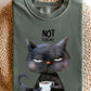 Not Today, Cat, Grumpy, Coffee, Funny, Meme Shirt Comfort Colors T-Shirt