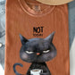 Not Today, Cat, Grumpy, Coffee, Funny, Meme Shirt Comfort Colors T-Shirt