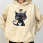 Not Today, Cat, Grumpy, Coffee, Funny, Meme Hooded Sweatshirt