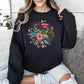 Circular Floral Folk Art Sweatshirt