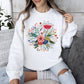 Circular Floral Folk Art Sweatshirt