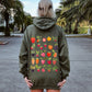 Fruity Delight, Colorful Berries Illustrated Hoodie