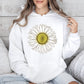 Retro Daisy Print, Vintage Flowers Hoodie