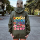 Bright Pressed Flowers Hoodie