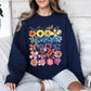 Bright Pressed Flowers Sweatshirt