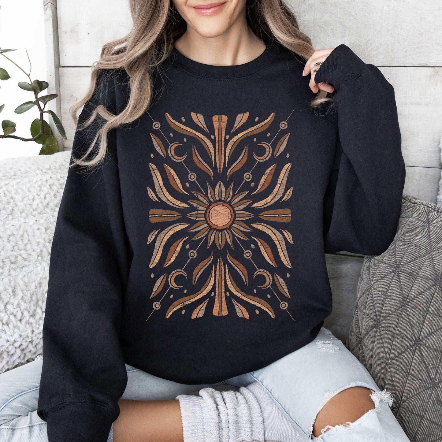 Boho Radiant Sun Sweatshirt