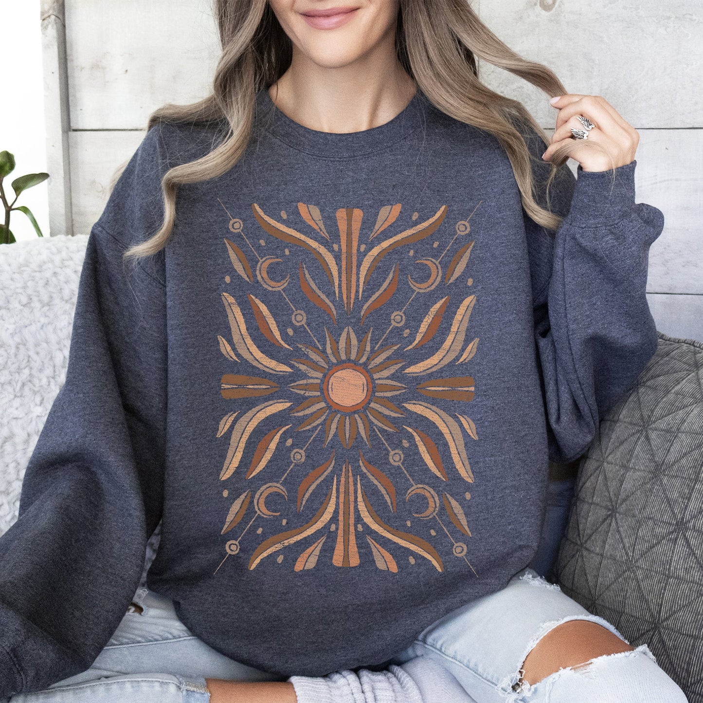 Boho Radiant Sun Sweatshirt