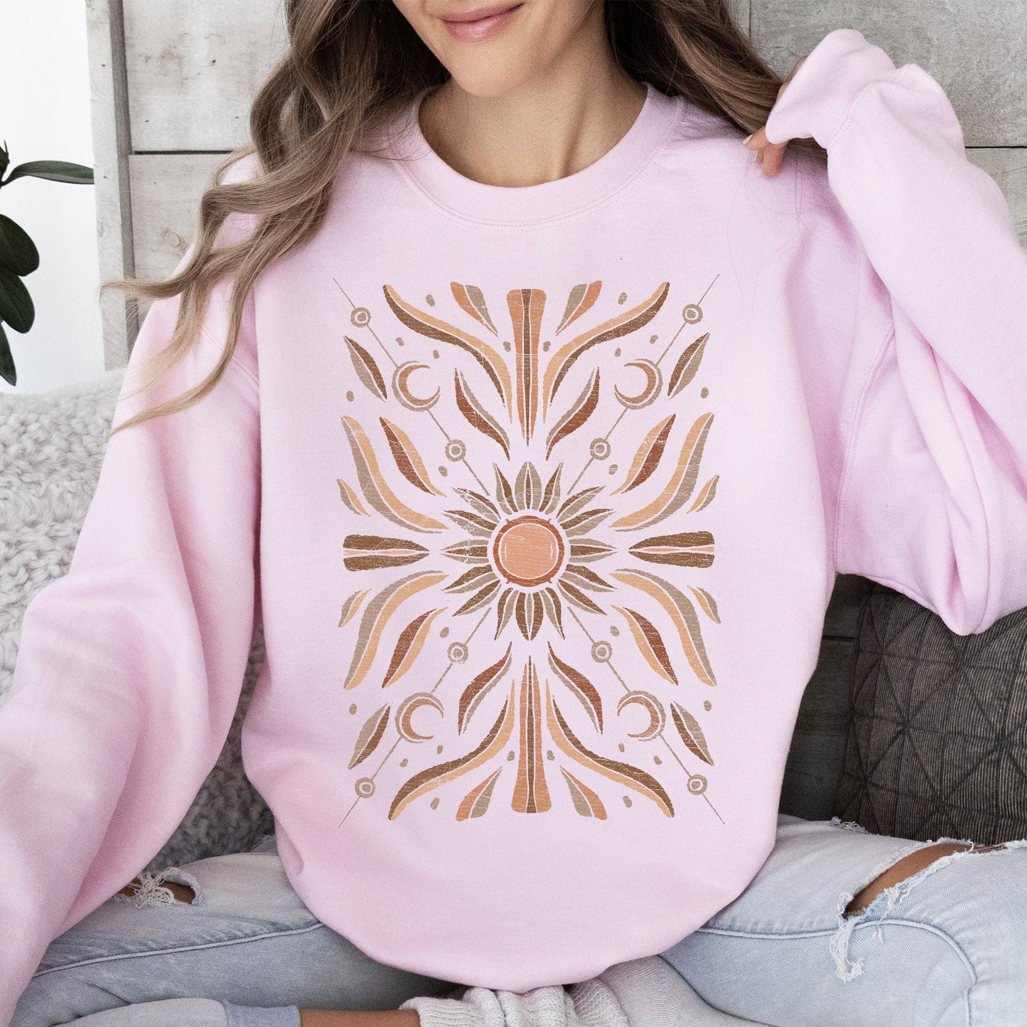 Boho Radiant Sun Sweatshirt