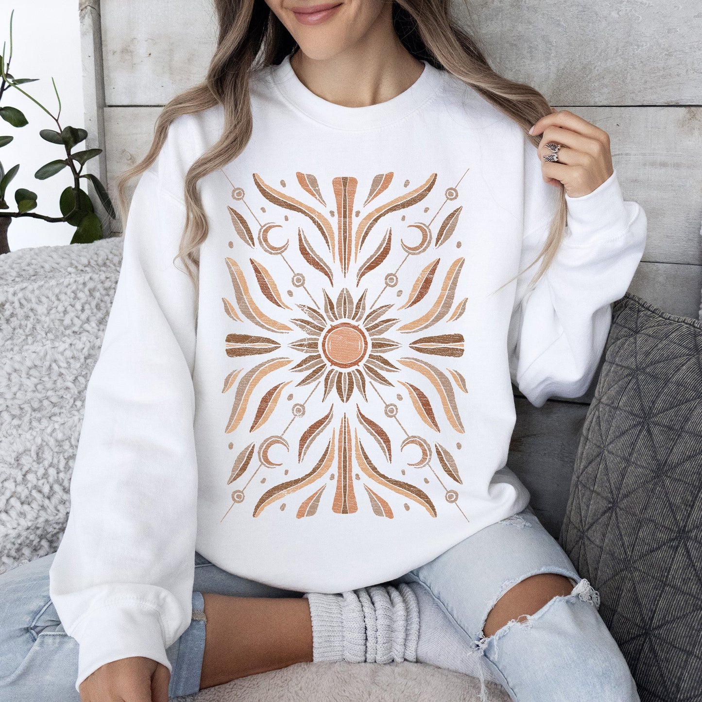 Boho Radiant Sun Sweatshirt