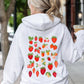 Sweet Strawberry Delight, Juicy Fruit, Berry Hoodie