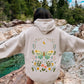 Twilight Flora and Fauna, Moon, Moth, and Flower Hoodie
