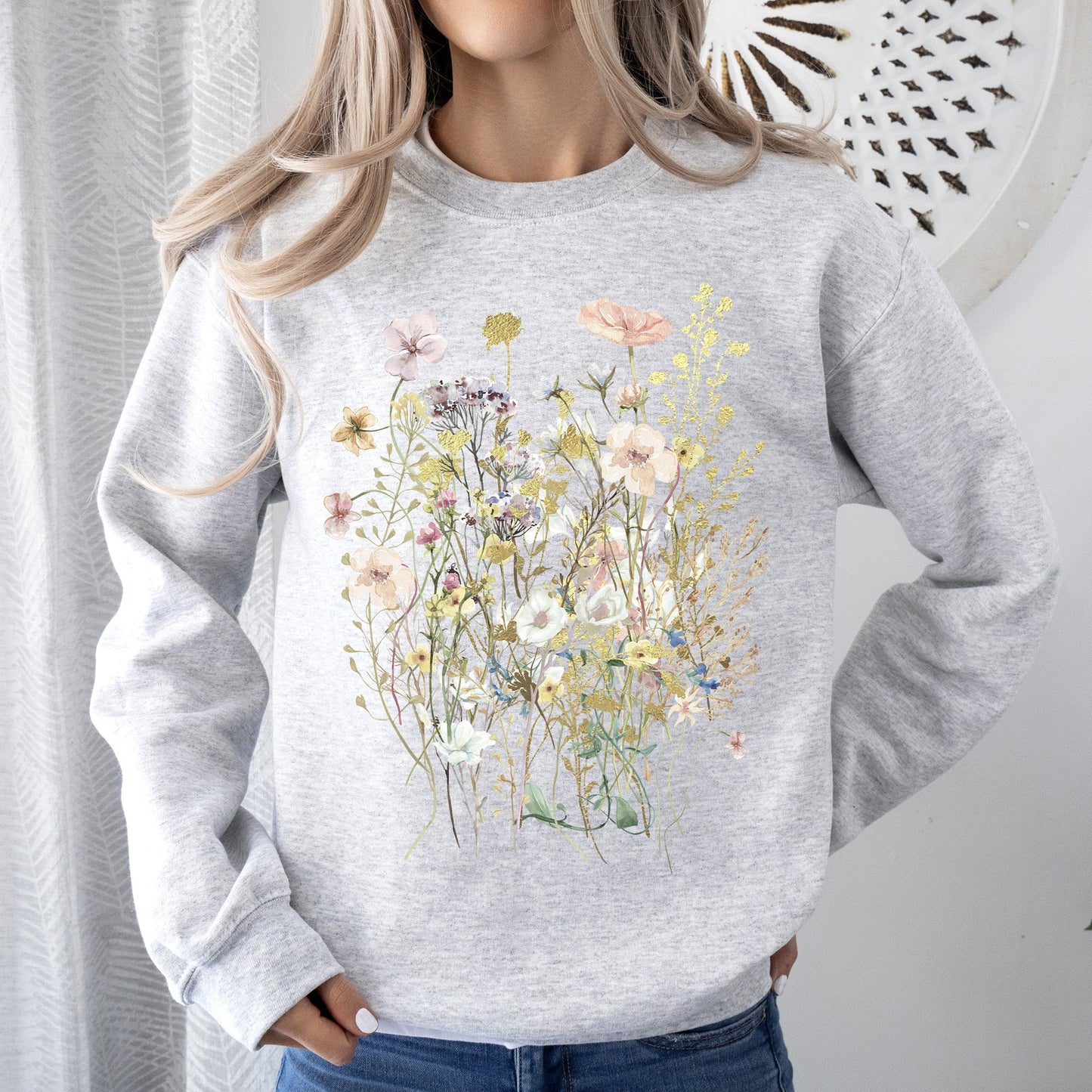Pressed Flower Bouquet Sweatshirt