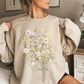 Pressed Flower Bouquet Sweatshirt