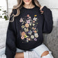 Butterfly Mountain Meadow Pressed Flower Sweatshirt