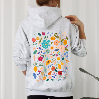 Floral Pattern, Botanical, Flower, Wildflower Hoodie
