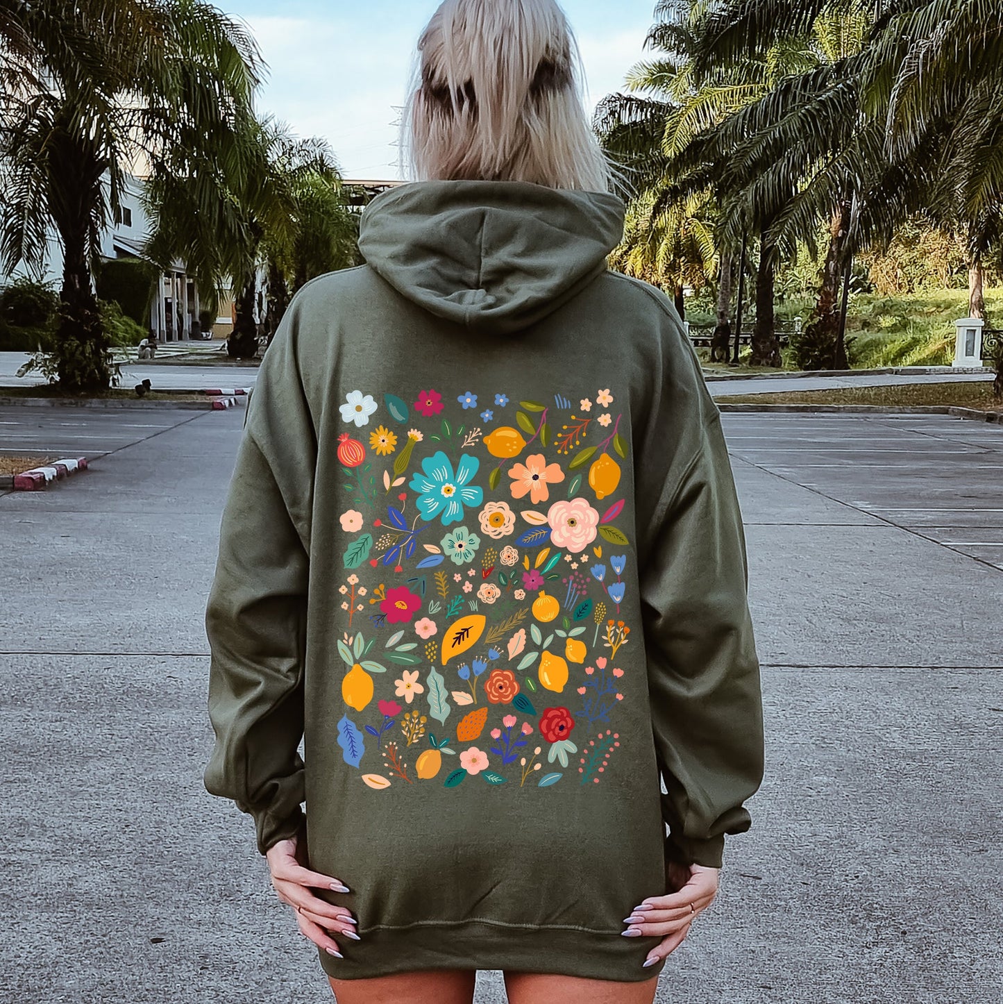 Floral Pattern, Botanical, Flower, Wildflower Hoodie